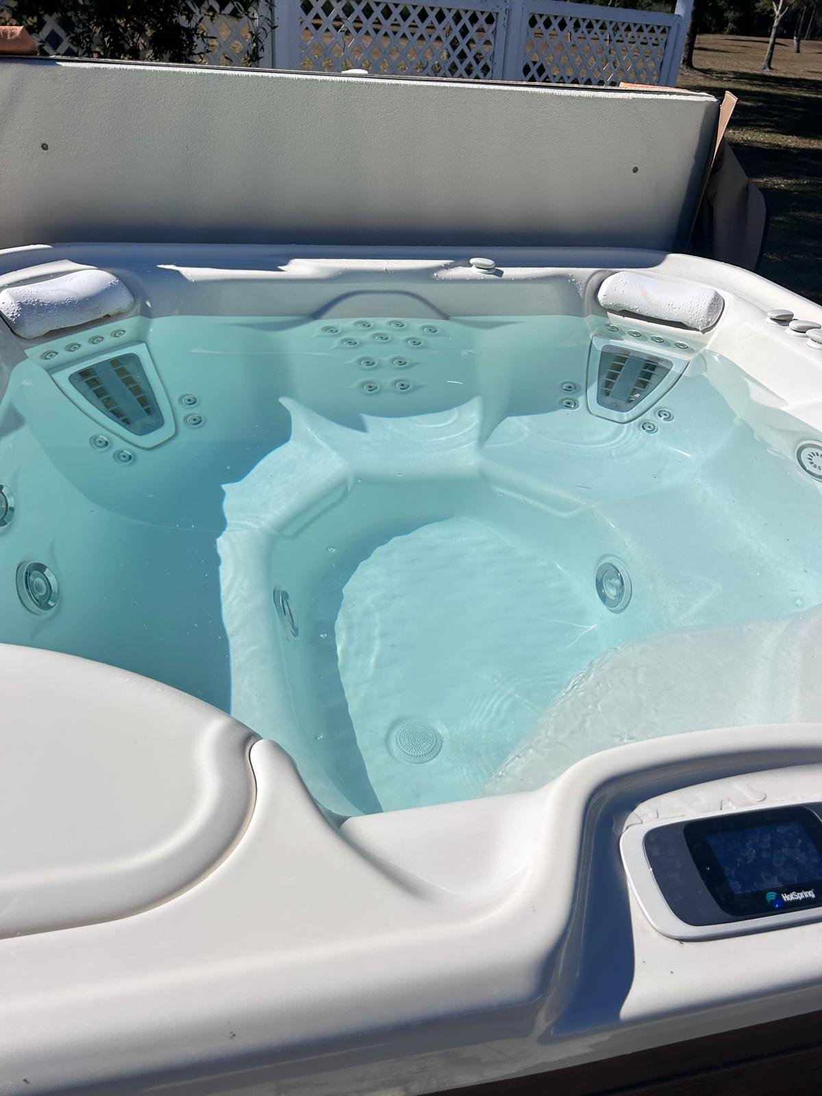 Hot tub after service